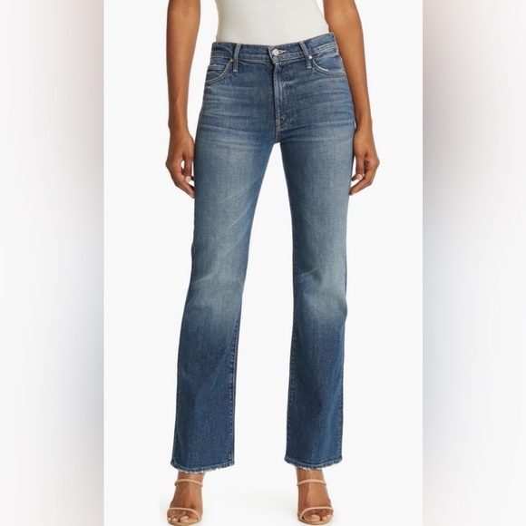 MOTHER Denim - NWT MOTHER Jeans  high-rise, straight leg kick it jean in "Tell it to the Pope"